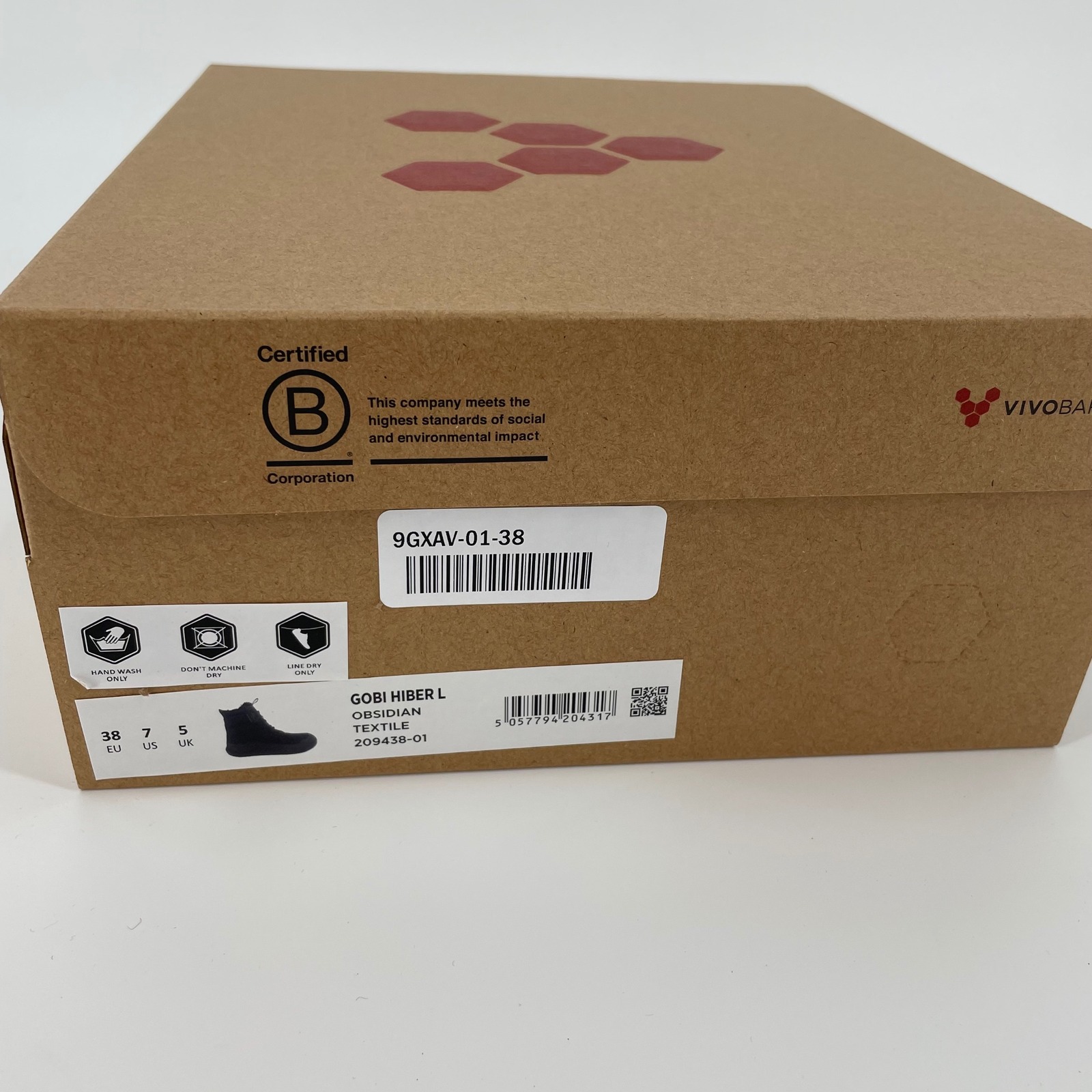 Vivobarefoot Gobi Hiber Winter Boot Primaloft Insulated Obsidian Black 38 Nib — image 8 of 8